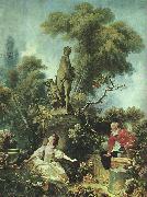 Jean-Honore Fragonard The Meeting oil